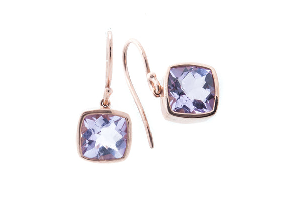 Pink Amethyst with 2 Micron Rose Gold Vermeil