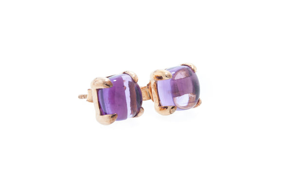 Amethyst on Silver with 18K Rose Gold Vermeil
